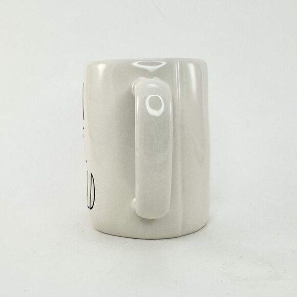 Rae Dunn RUN THE WORLD Mug LL Font Ceramic Coffee Cup Farmhouse Modern - Picture 3 of 5